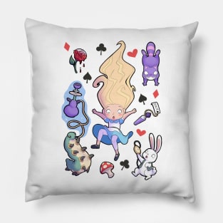 Alice in Wonderland Design Pillow