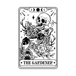 The Skeleton Gardener Tarot Card T-Shirt