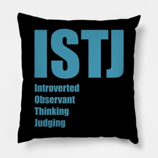 ISTJ The Logistician MBTI types 9A Myers Briggs personality Pillow