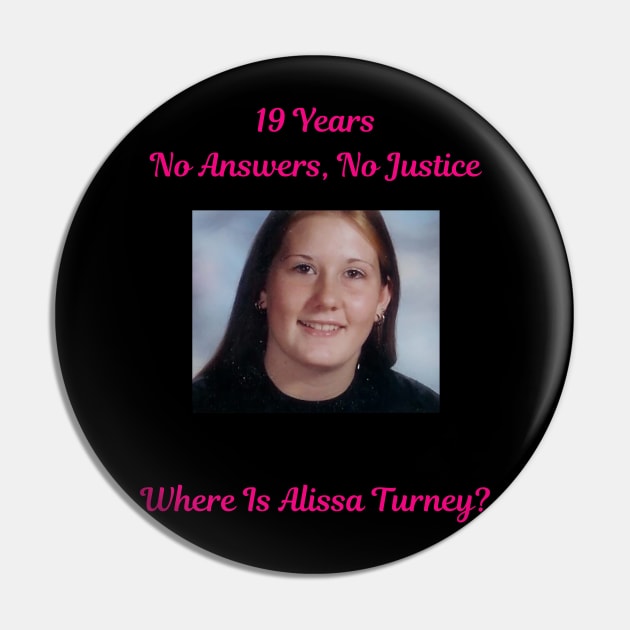 Justice for Alissa Fundraiser Pin by Mad Ginger Entertainment 