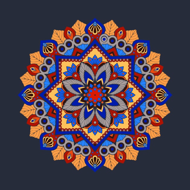 Colorful Artistic Mandala by AlondraHanley