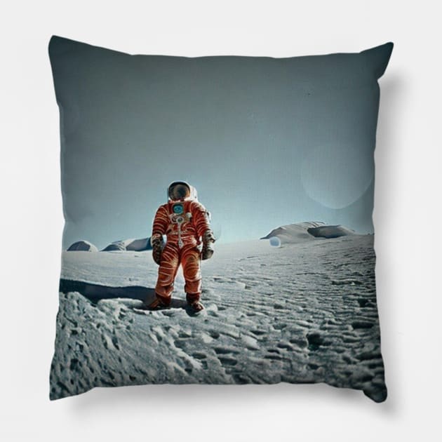 Russian Cosmonaut Pillow by Brian Free Artwork
