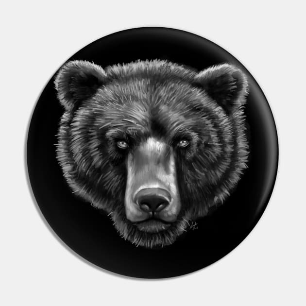 Black Bear Pin by Perezart99