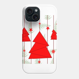 My red Christmas tree Phone Case