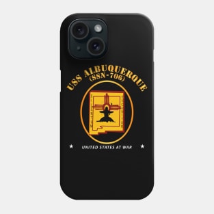 Navy - USS Albuquerque (SSN-706) wo Backgrd Phone Case
