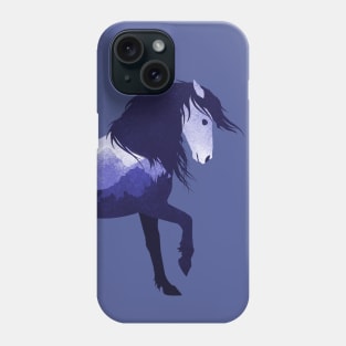 Dramabite Wild Horse Mustang Equine Double Exposure Wildlife Animal Phone Case