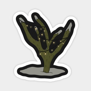 Holiday Lights Cactus Tree 2 Magnet