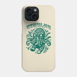 Cthulhu funny cartoon style Phone Case