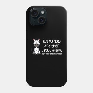 Ehlers Danlos Awareness Every Now And Then I Fall Apart Zebra Phone Case