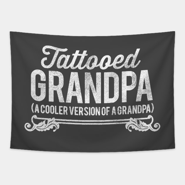 Tattooed Grandpa Tapestry by Robbgoblin