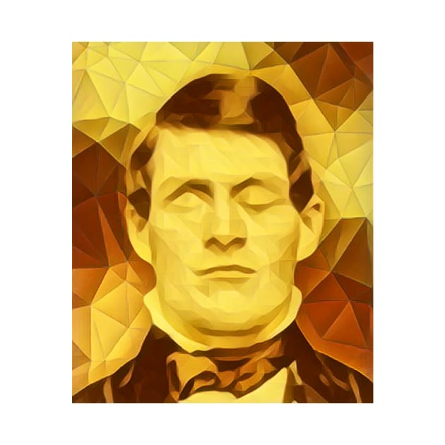 Phineas Gage Golden Portrait | Phineas Gage Artwork 9 by JustLit