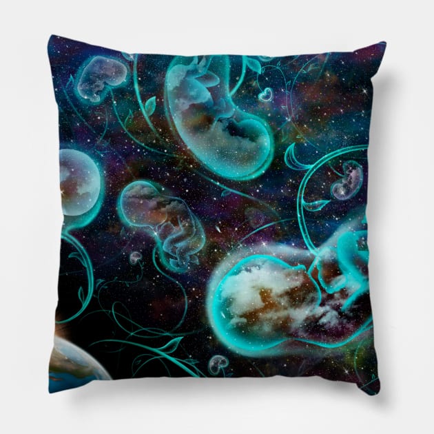 Mother Earth Pillow by ruta13art