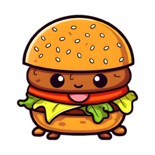 Cute Happy Hamburger T-Shirt