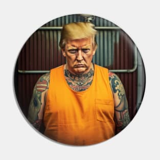 Tattooed Trump in Prison Pin