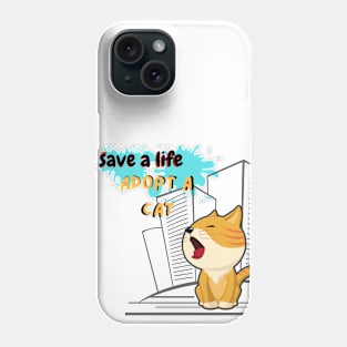 adopt a cat Phone Case