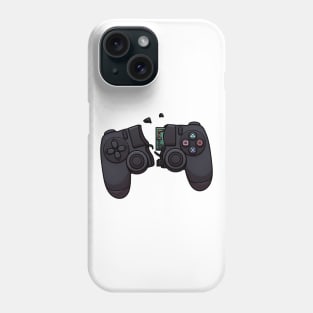 Broken Video Game Controller Rage Phone Case