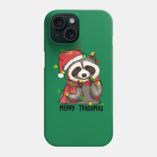 Merry Trashmas, Cute Adorable Raccoon Trash Panda Festival Holiday Design Phone Case