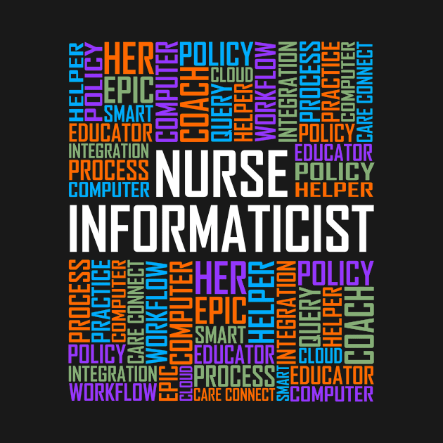 Nurse Informaticist Words by LetsBeginDesigns