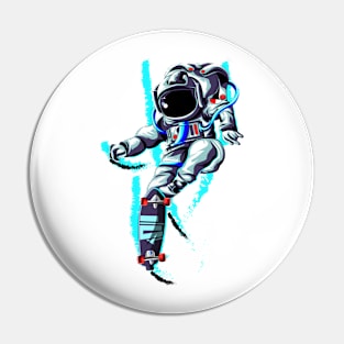 Astronaut Longboard Pin
