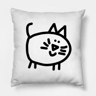 Cute Animals Round Kitty Cat Pillow