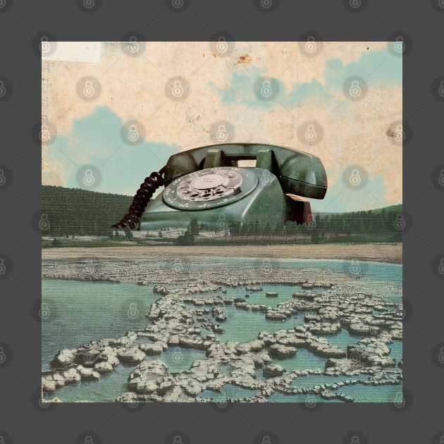 Just A Phone Call Away - Surreal/Collage Art by DIGOUTTHESKY