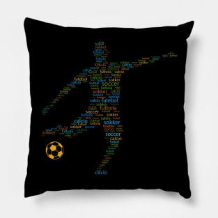 Football Player Words Pillow