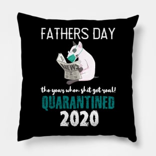 fathers day quarantine Pillow