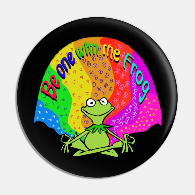 Be one with the frog! Kermit has found his center!!! Pin by wolfmanjaq