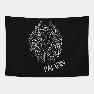 Paladin Crest (White) Tapestry