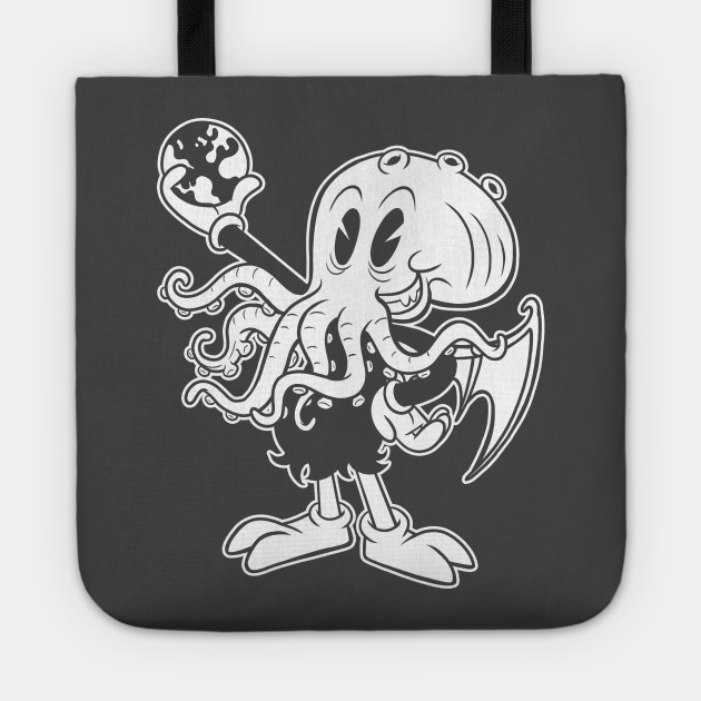 Lovecraft 30s Classic Cthulhu Old Cartoon Cartoon Tote Teepublic