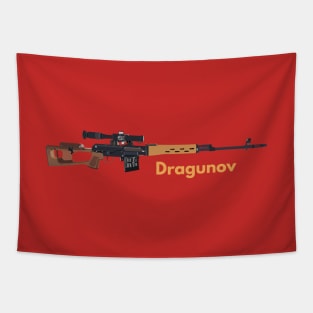 Dragunov SVD-63 Soviet Sniper Rifle Tapestry