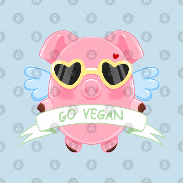 GO VEGAN by MAYRAREINART