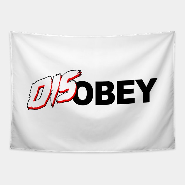 Disobey, white Tapestry by HEJK81