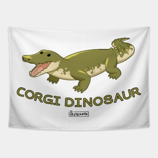 Corgi Dinosaur Tapestry