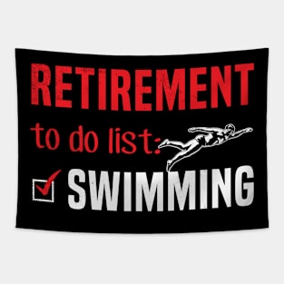 Swimming funny TO DO list theme Tapestry