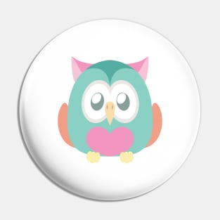 Colorful owl Pin