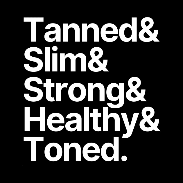 Fitness | Tanned Slim Strong Healthy Toned by Positive Lifestyle Online