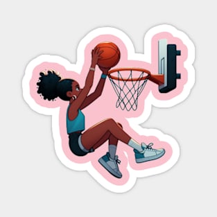 Female basketball player Magnet