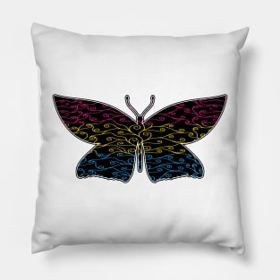 Swirls and Silk - Pansexual Flag Pillow