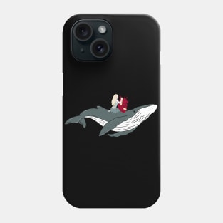 Whal fly away with me Phone Case