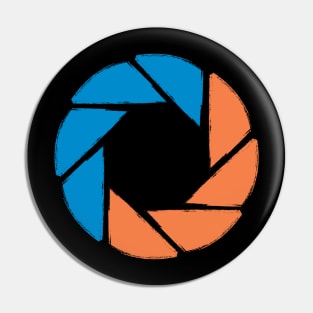 Aperture Science Reticle Logo Pin