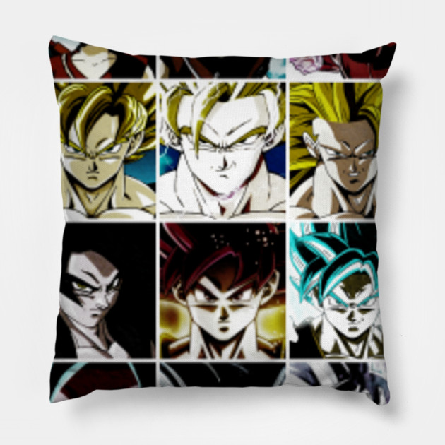 Super Saiyan Transformations Dragon Ball Super Pillow Teepublic