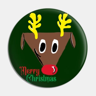 Rudolph Wishes a Merry Christmas Pin