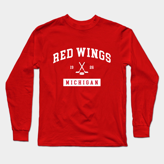 red wings long sleeve shirt