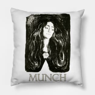 The Brooch by Edvard Munch Pillow