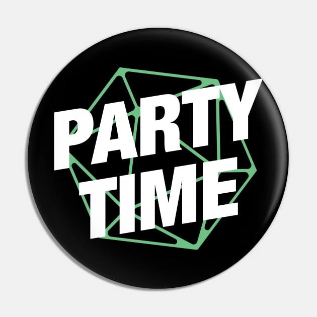 Party Time - RPG LARP Gaming Pin by pixeptional