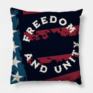 American Flag Freedom & Unity Pillow