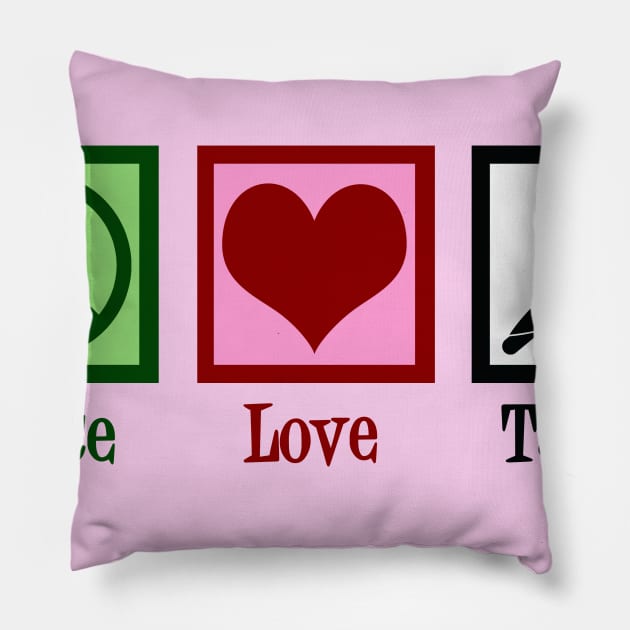 Peace Love Tango Dancing Pillow by epiclovedesigns