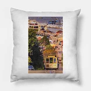 Hyde Street Cable Car Pillow