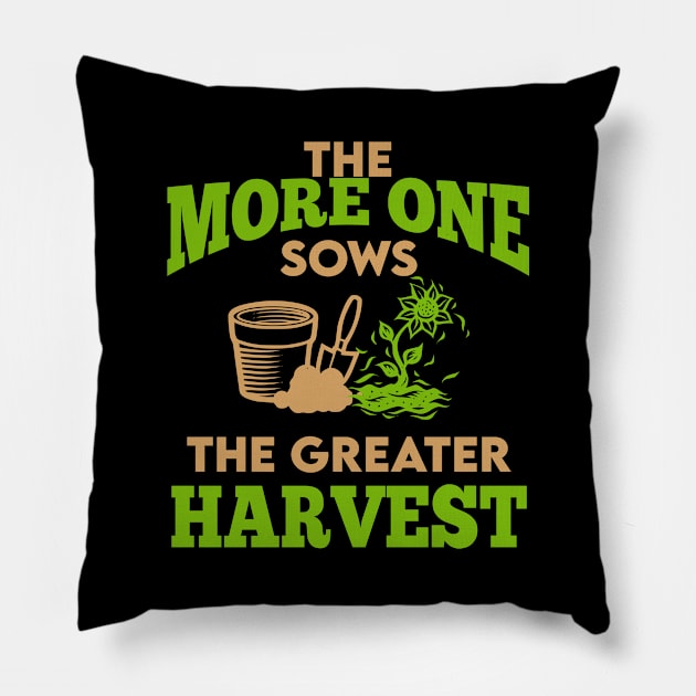 Farming Sows Harvest Pillow by Imutobi